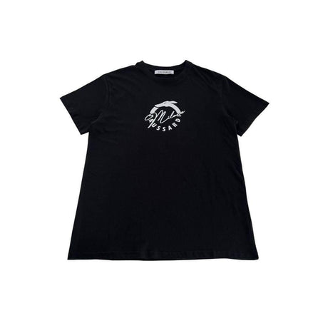Trussardi Beachwear Black Cotton Men T-Shirt - Hilstor