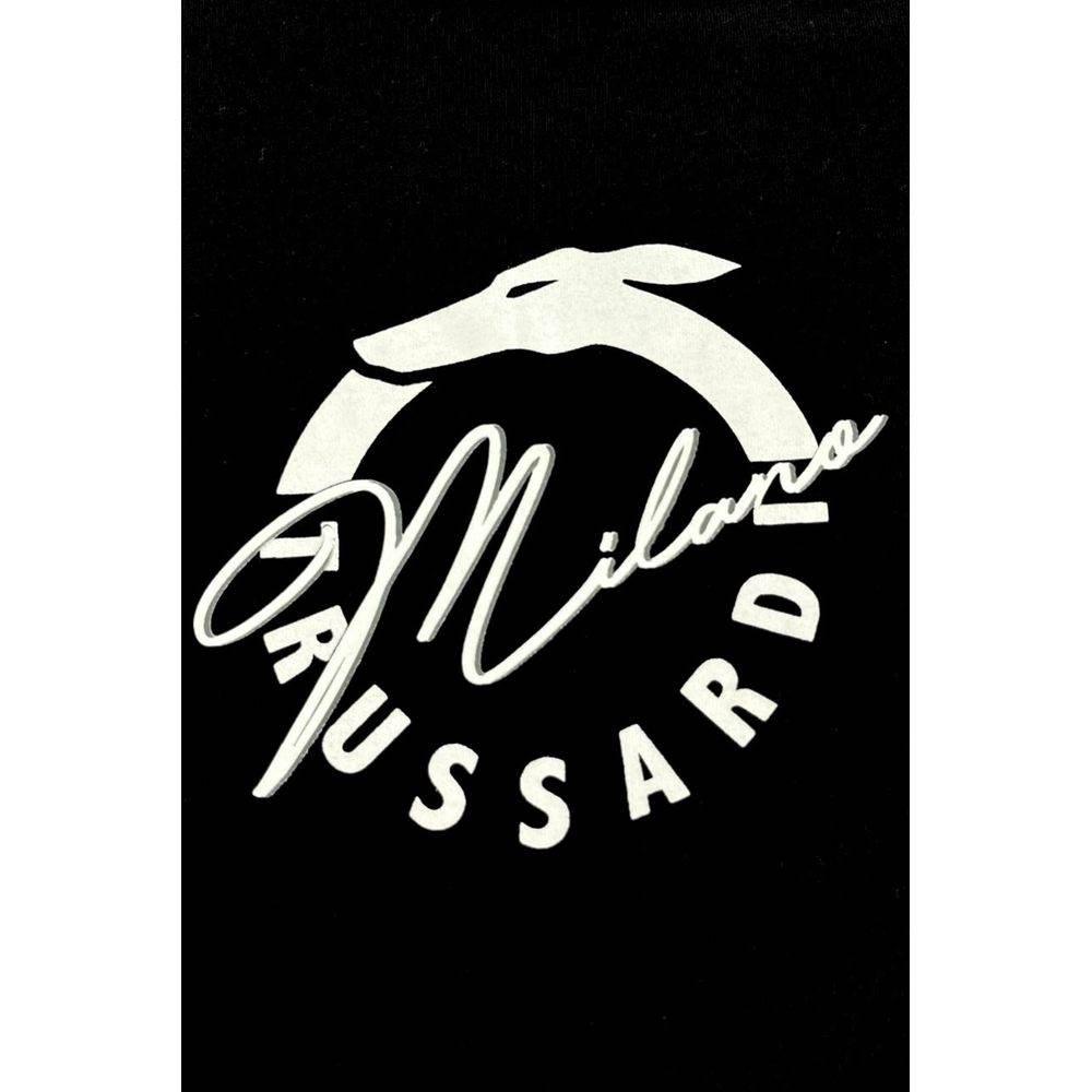 Trussardi Beachwear Black Cotton Men T-Shirt - Hilstor