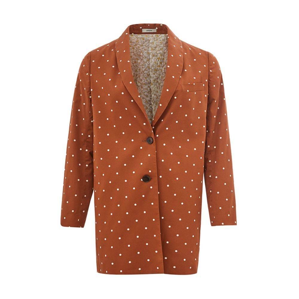 Lardini Chic Cotton Brown Jacket for the Modern Woman - Hilstor