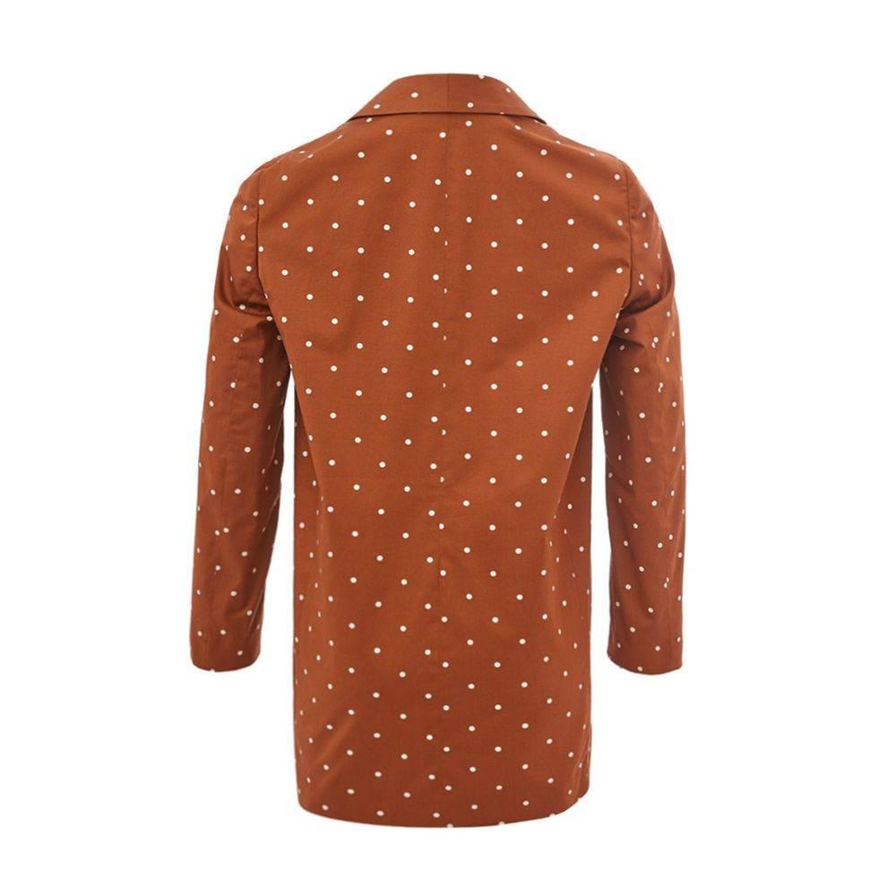 Lardini Chic Cotton Brown Jacket for the Modern Woman - Hilstor