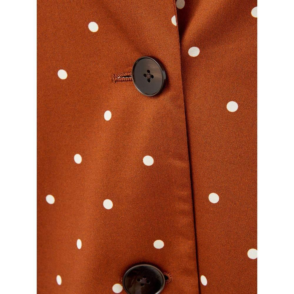 Lardini Chic Cotton Brown Jacket for the Modern Woman - Hilstor