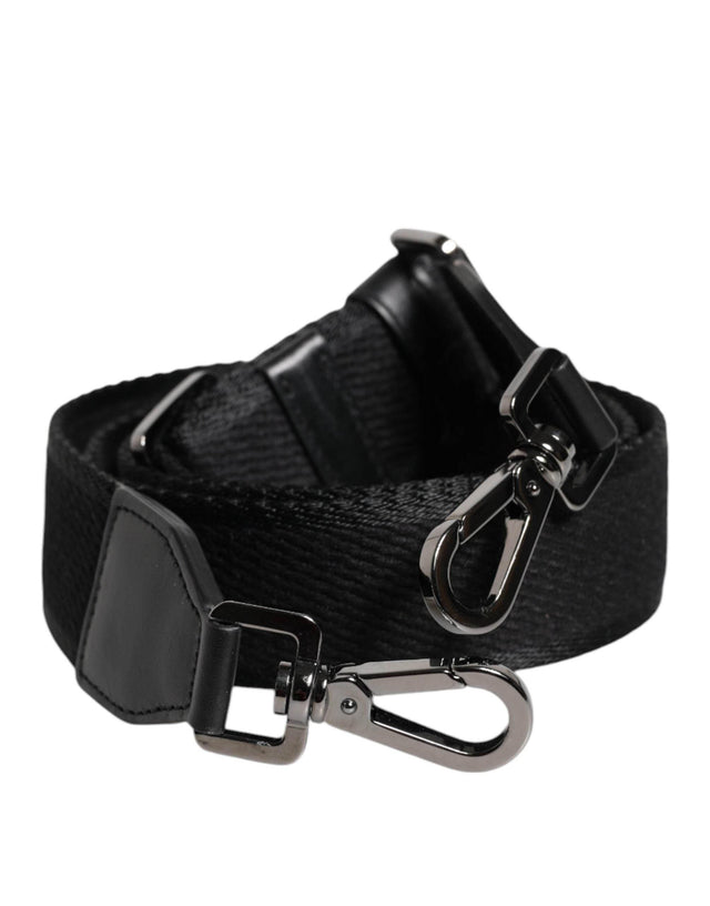 Dolce & Gabbana Black Solid Polyester Bag Handle Shoulder Strap - Hilstor