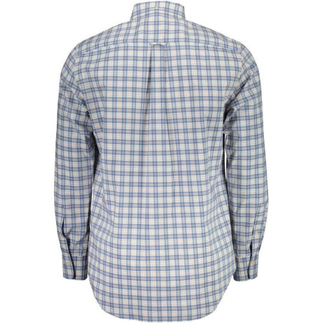 Gant Blue Cotton Men Shirt - Hilstor