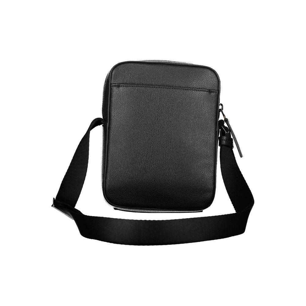 Calvin Klein Sleek Black Shoulder Bag with Logo Detail - Hilstor