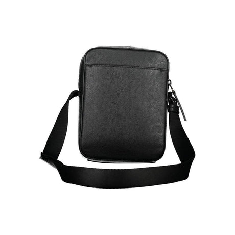 Calvin Klein Sleek Black Shoulder Bag with Logo Detail - Hilstor