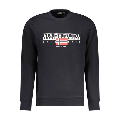 Napapijri Black Cotton Men Sweater - Hilstor