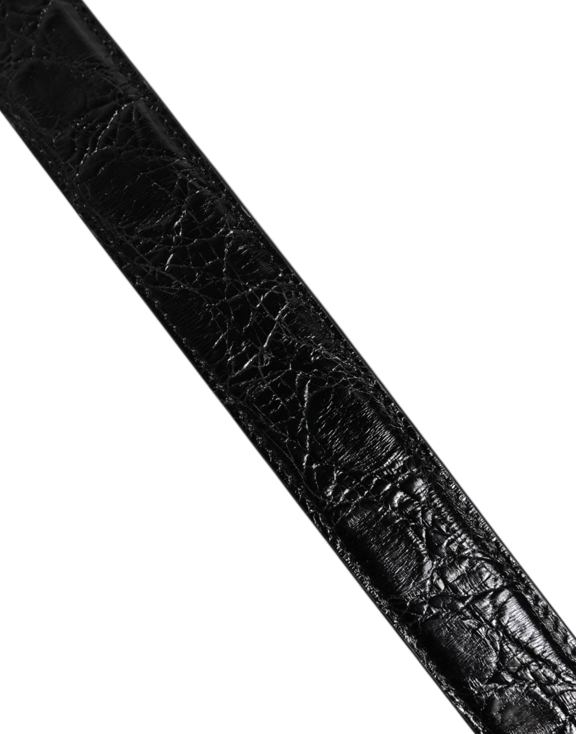 Dolce &amp; Gabbana sort Alligator lædertaske skulderrem