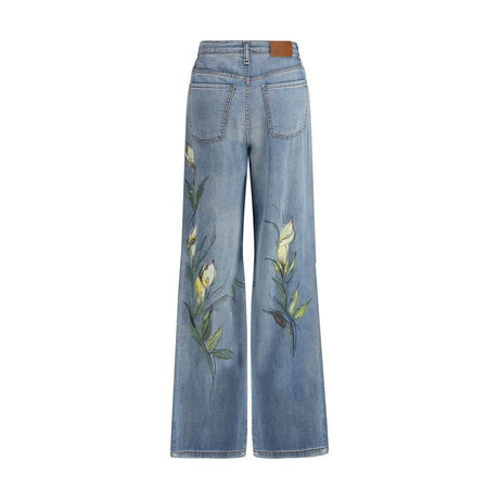 Ella Floral Print Jeans - Hilstor