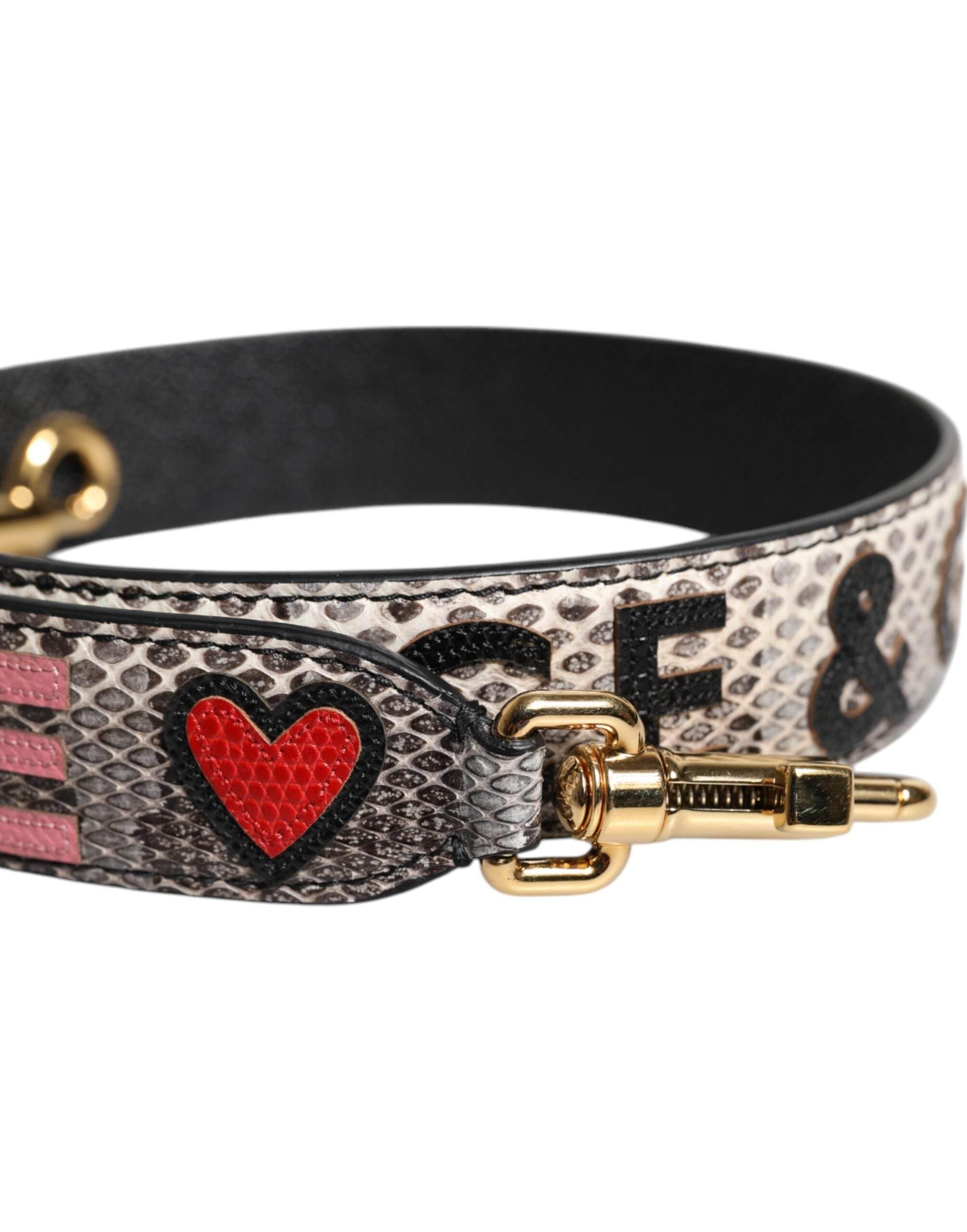 Dolce & Gabbana Multicolor DG AMORE Patch Bag Shoulder Strap - Hilstor