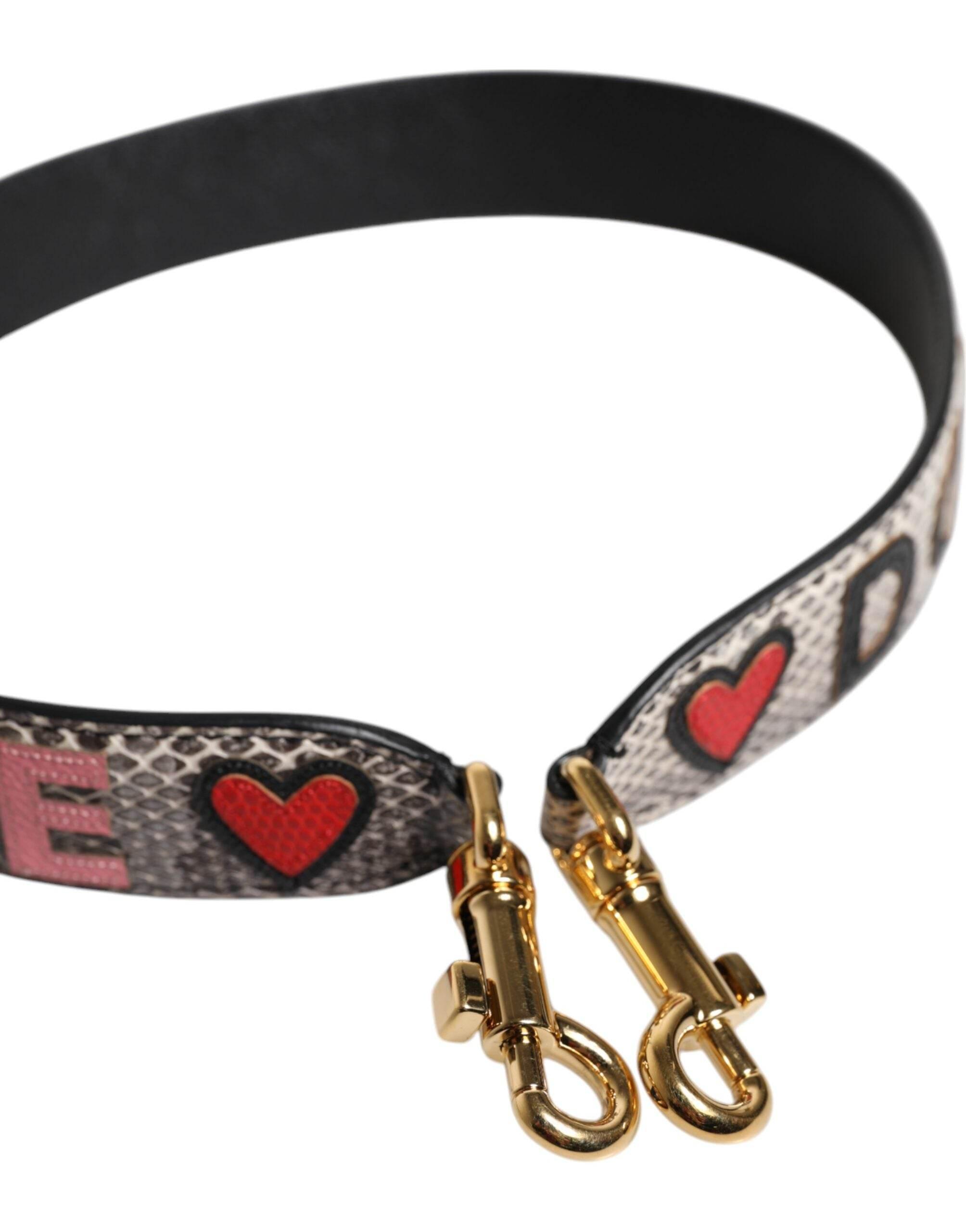 Dolce & Gabbana Multicolor DG AMORE Patch Bag Shoulder Strap - Hilstor