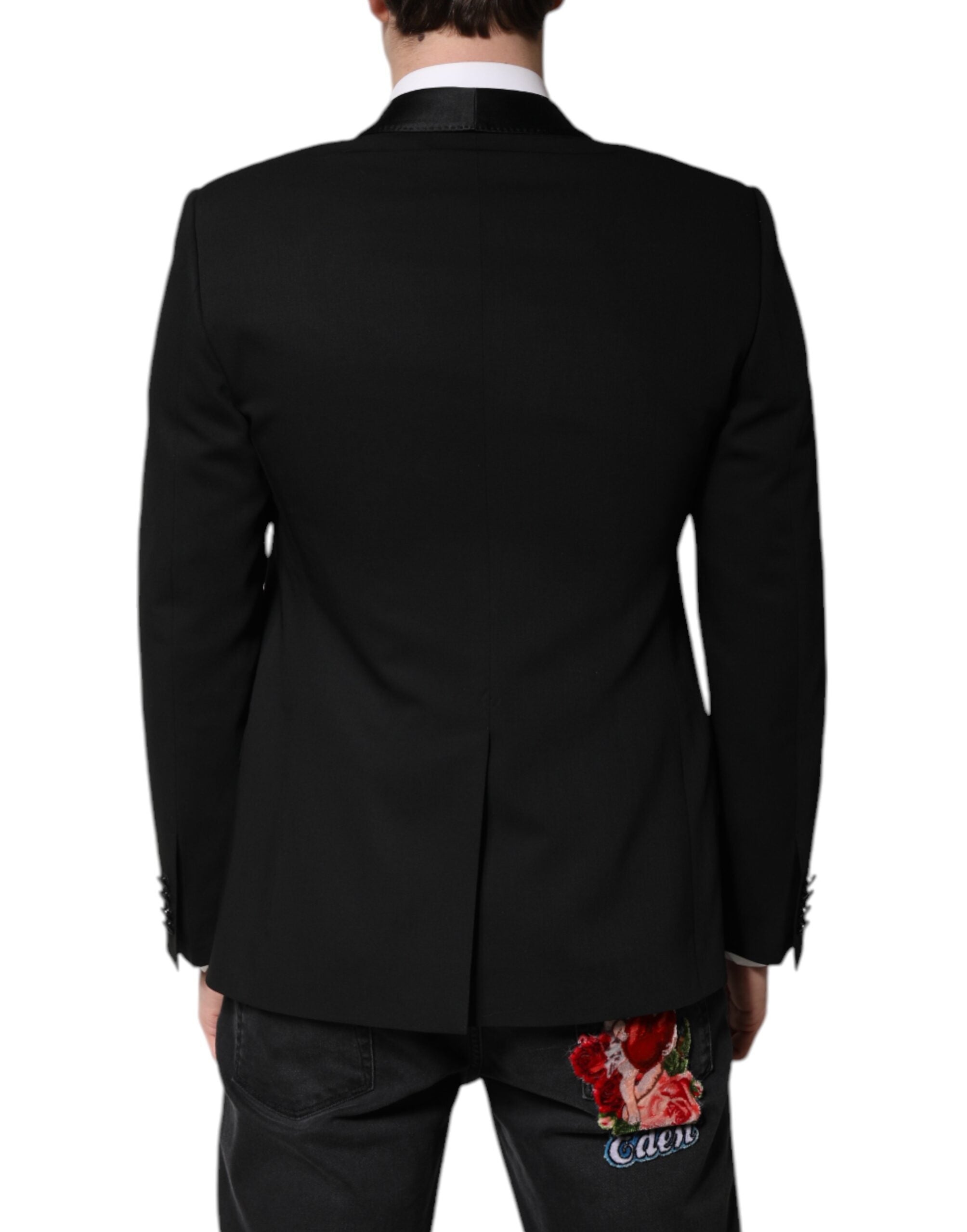 Dolce &amp; Gabbana Sort enkeltradet herrefrakke MARTINI Blazer