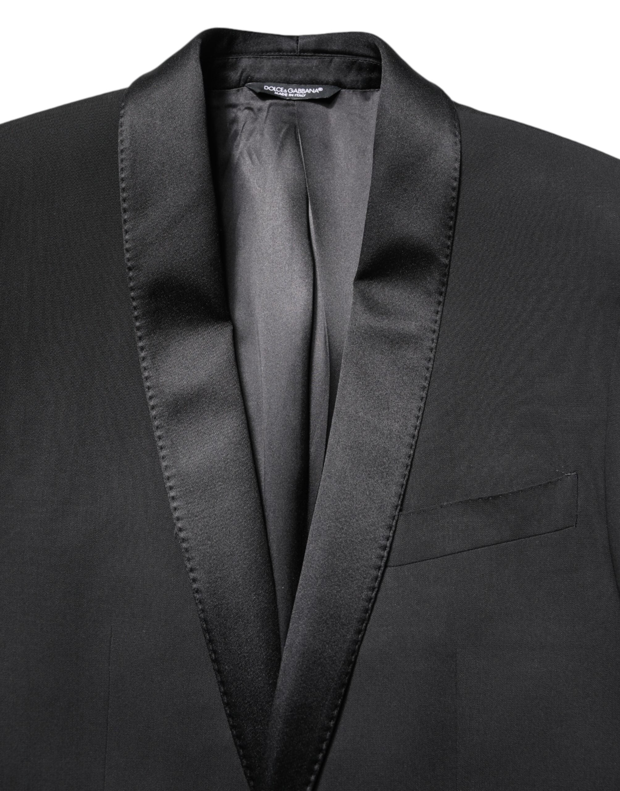 Dolce &amp; Gabbana Sort enkeltradet herrefrakke MARTINI Blazer