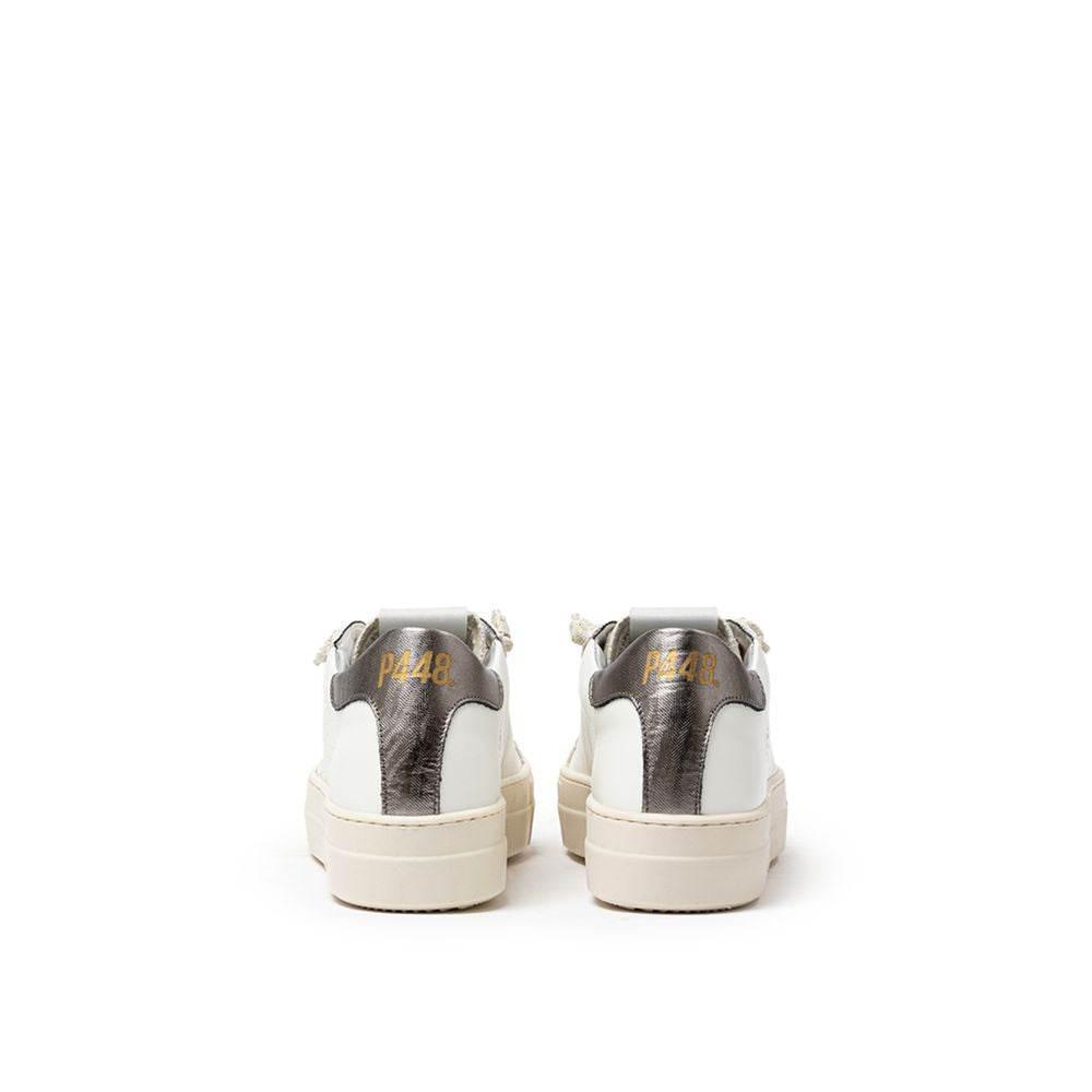 P448 White Leather Sneaker - Hilstor