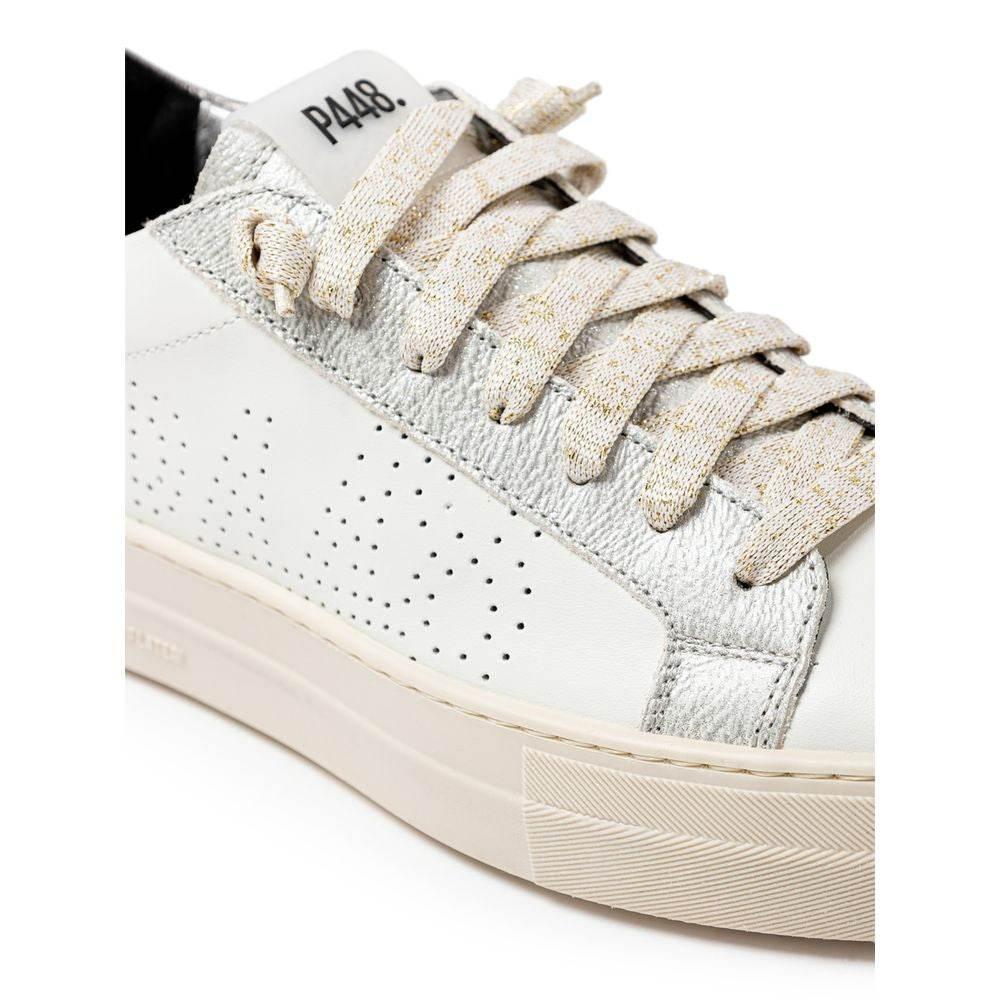 P448 White Leather Sneaker - Hilstor