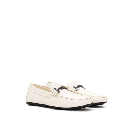 Tod's White Leather Loafer