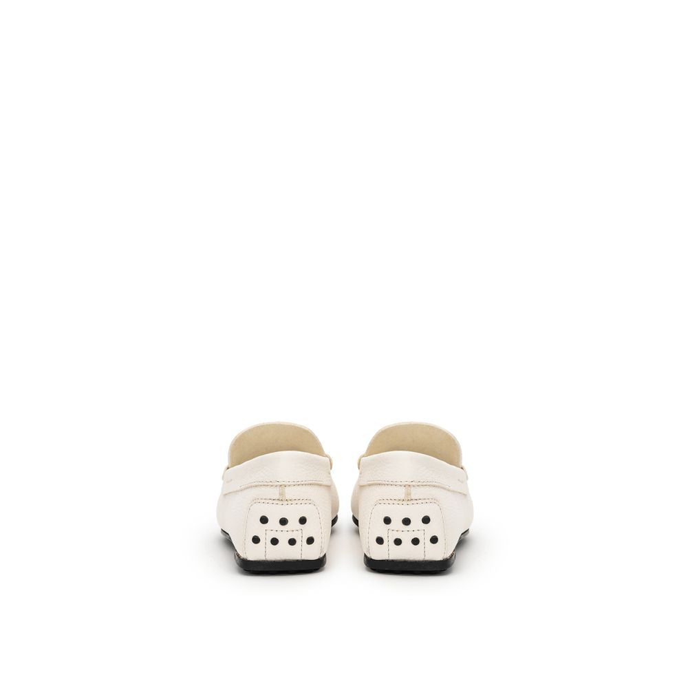 Tod's White Leather Loafer