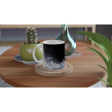 11oz Ceramic Mug - Halloween with a colored rim, inside, and handle - Hilstor