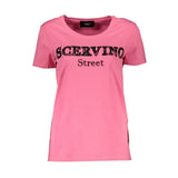 Scervino Street Pink Cotton Women T-Shirt - Hilstor