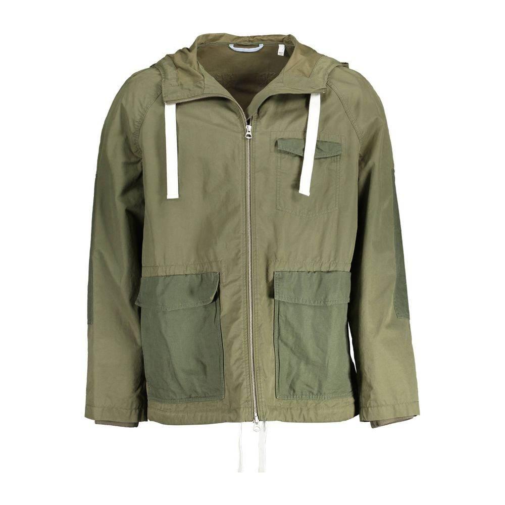 Gant Green Cotton Men Jacket - Hilstor