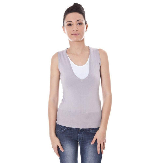Datch Gray Cotton Sweater - Hilstor