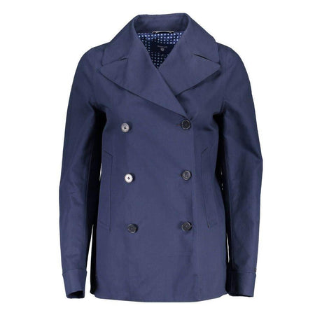 Gant Blue Cotton Women Jacket - Hilstor