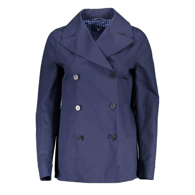 Gant Blue Cotton Women Jacket - Hilstor
