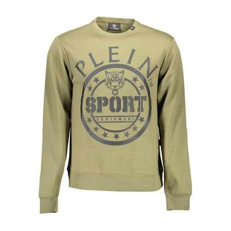 Plein Sport Green Cotton Men Sweater - Hilstor