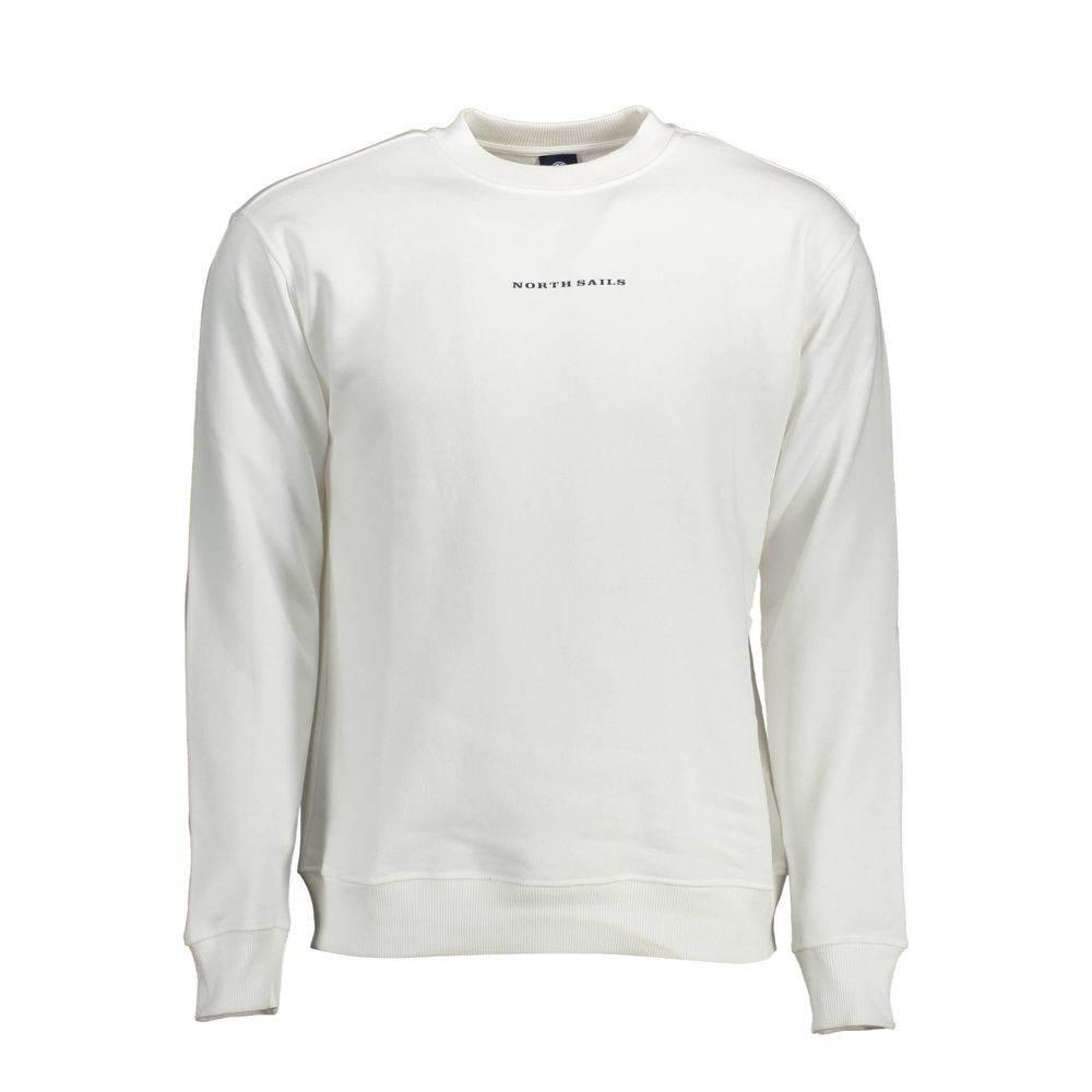 North Sails White Cotton Men Sweater - Hilstor