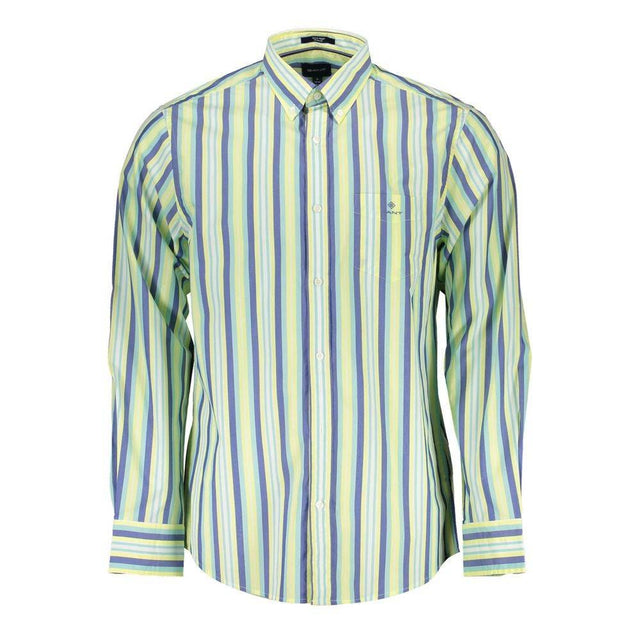 Gant Yellow Cotton Men Shirt - Hilstor