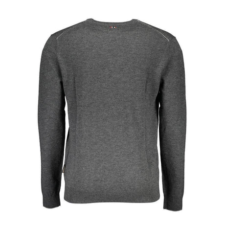 Napapijri Gray Wool Men Sweater - Hilstor