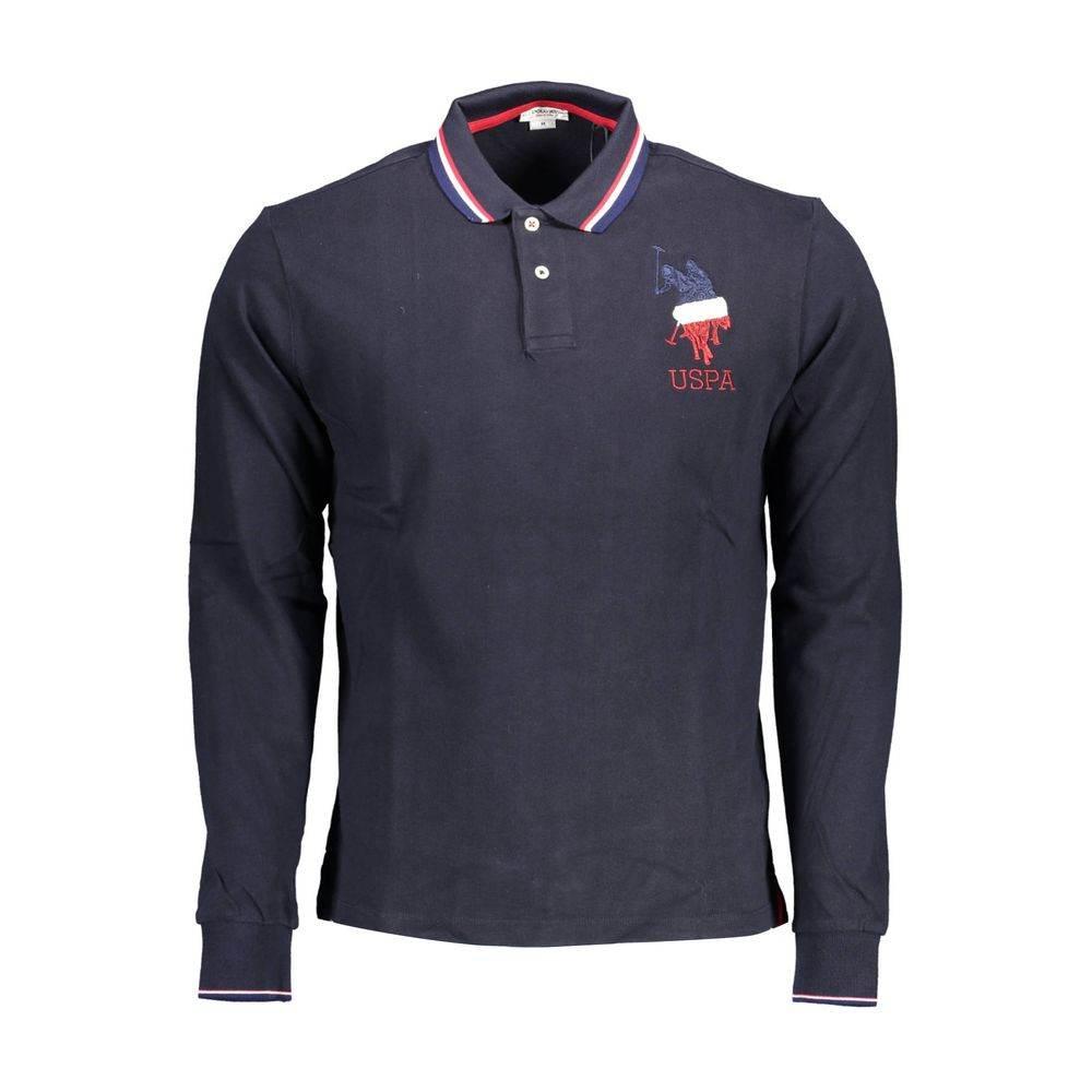 U.S. POLO ASSN. Blue Cotton Men Polo Shirt - Hilstor