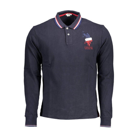 U.S. POLO ASSN. Blue Cotton Men Polo Shirt - Hilstor