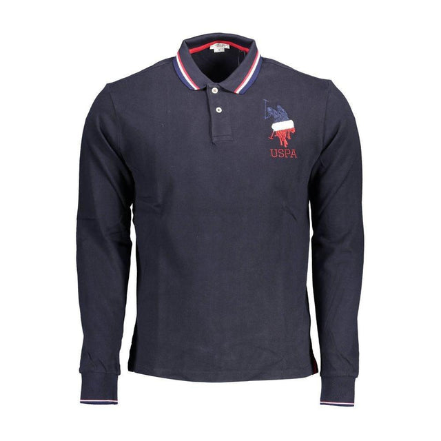 U.S. POLO ASSN. Blue Cotton Men Polo Shirt - Hilstor