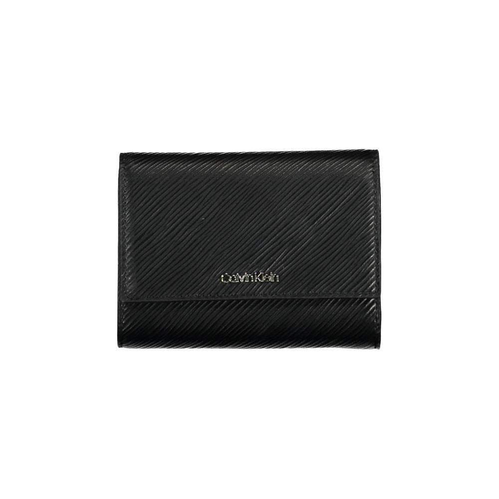 Calvin Klein Black Polyethylene Women Wallet - Hilstor