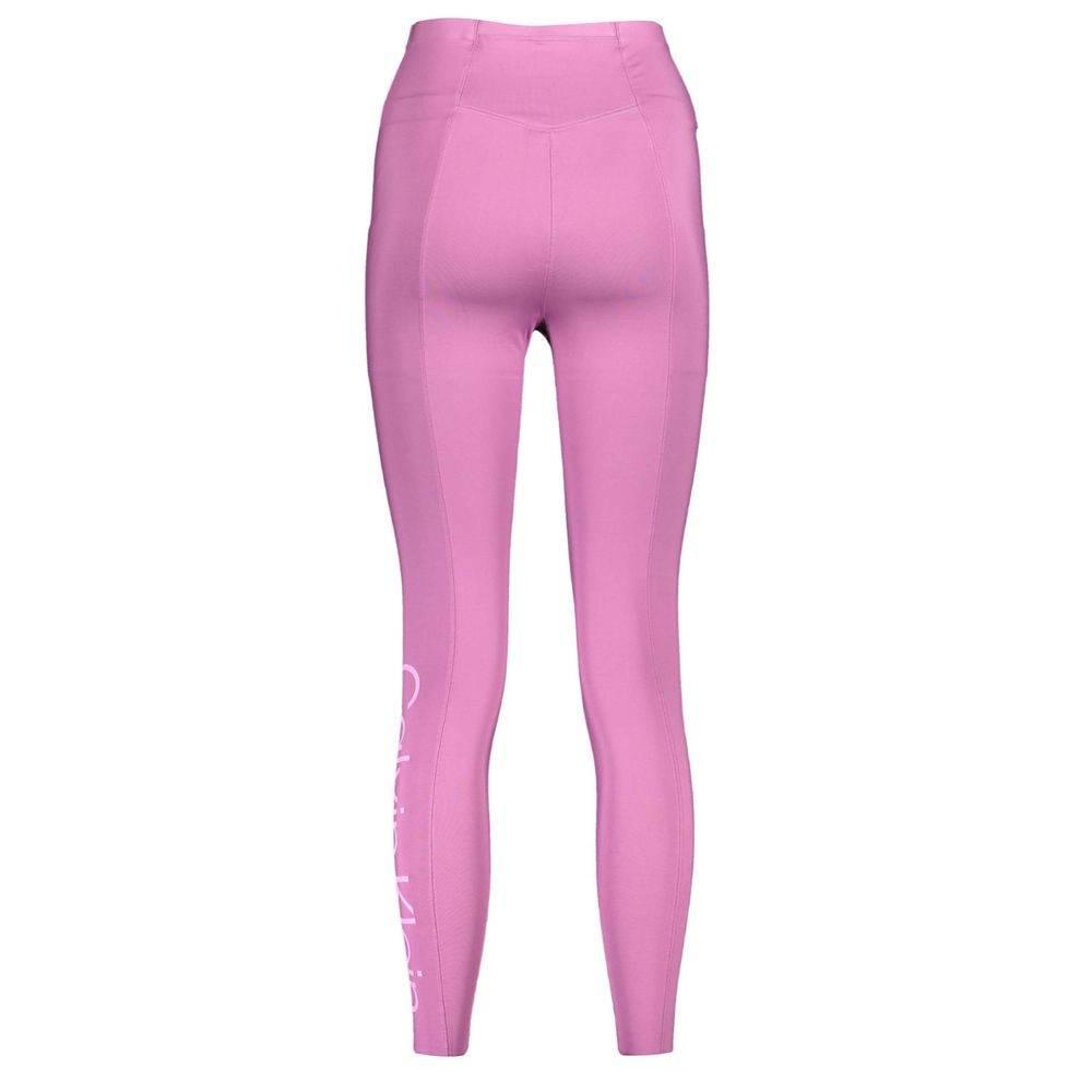 Calvin Klein Purple Polyester Women Legging - Hilstor