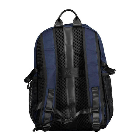 La Martina Blue Polyester Men Backpack - Hilstor