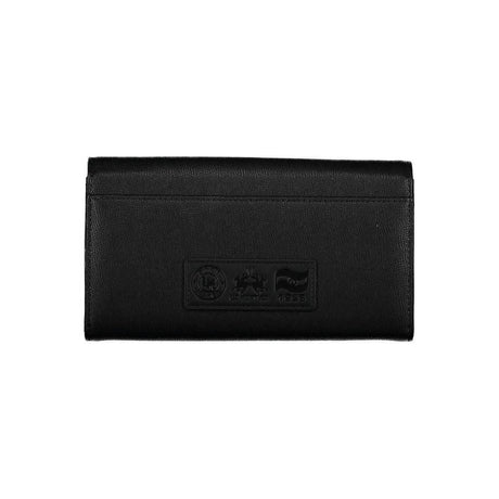 La Martina Black Polyethylene Women Wallet - Hilstor