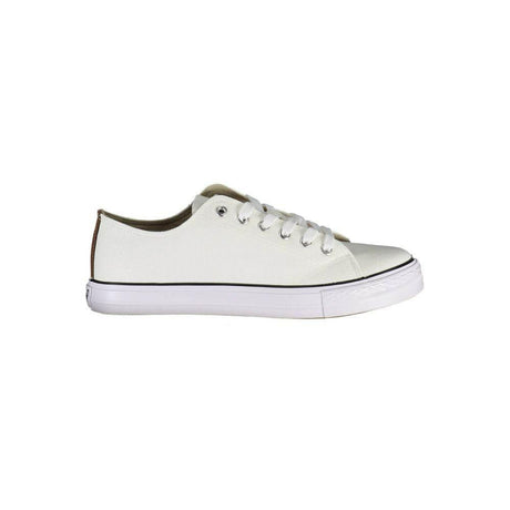 Carrera White Polyester Sneaker - Hilstor