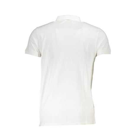 Cavalli Class White Cotton Polo Shirt - Hilstor