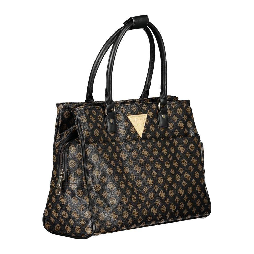 Guess Jeans Brown Polyethylene Handbag - Hilstor