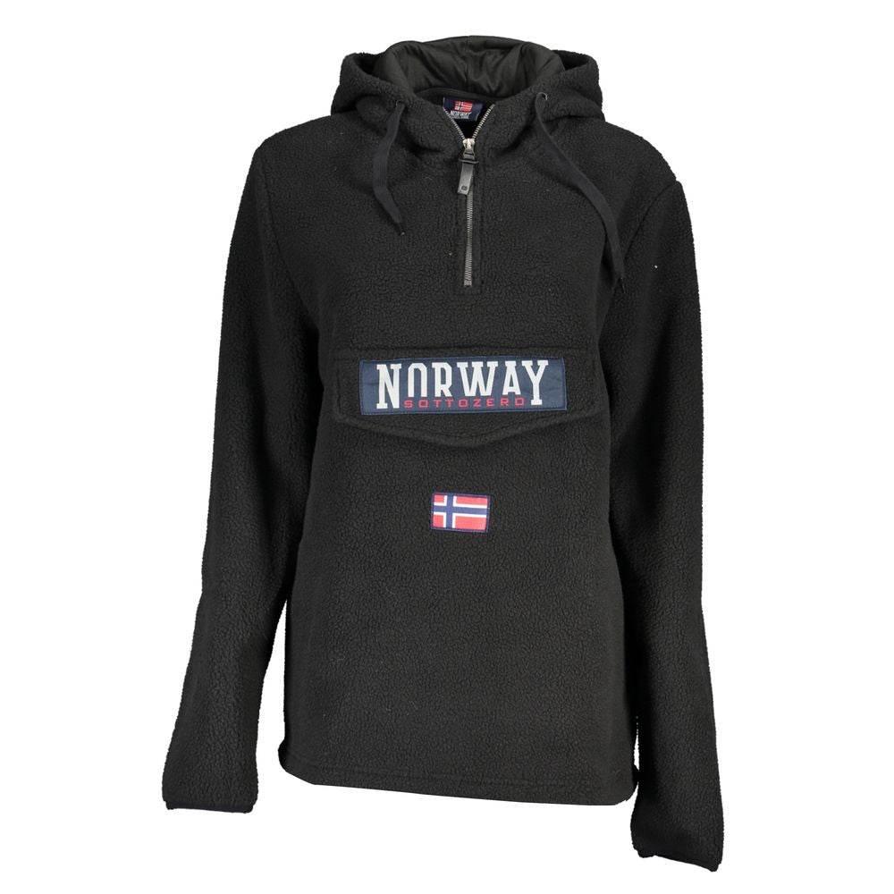 Norway 1963 Black Polyester Women Sweater - Hilstor