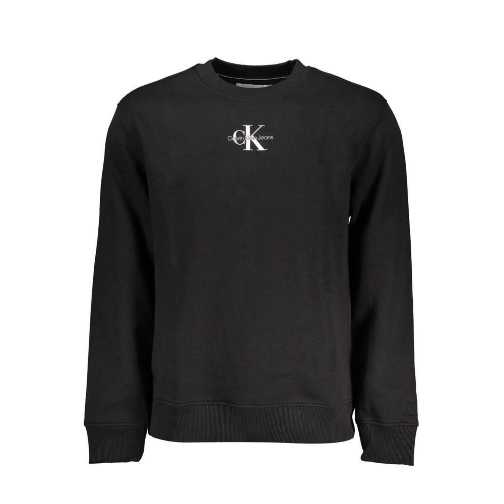 Calvin Klein Black Cotton Men Sweater - Hilstor