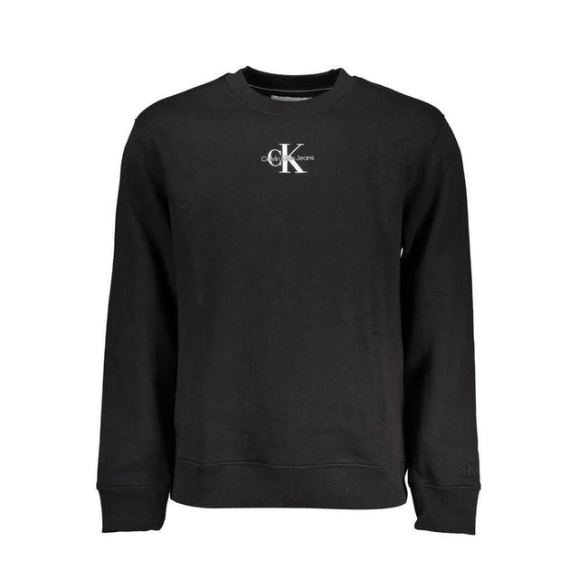 Calvin Klein Black Cotton Men Sweater - Hilstor