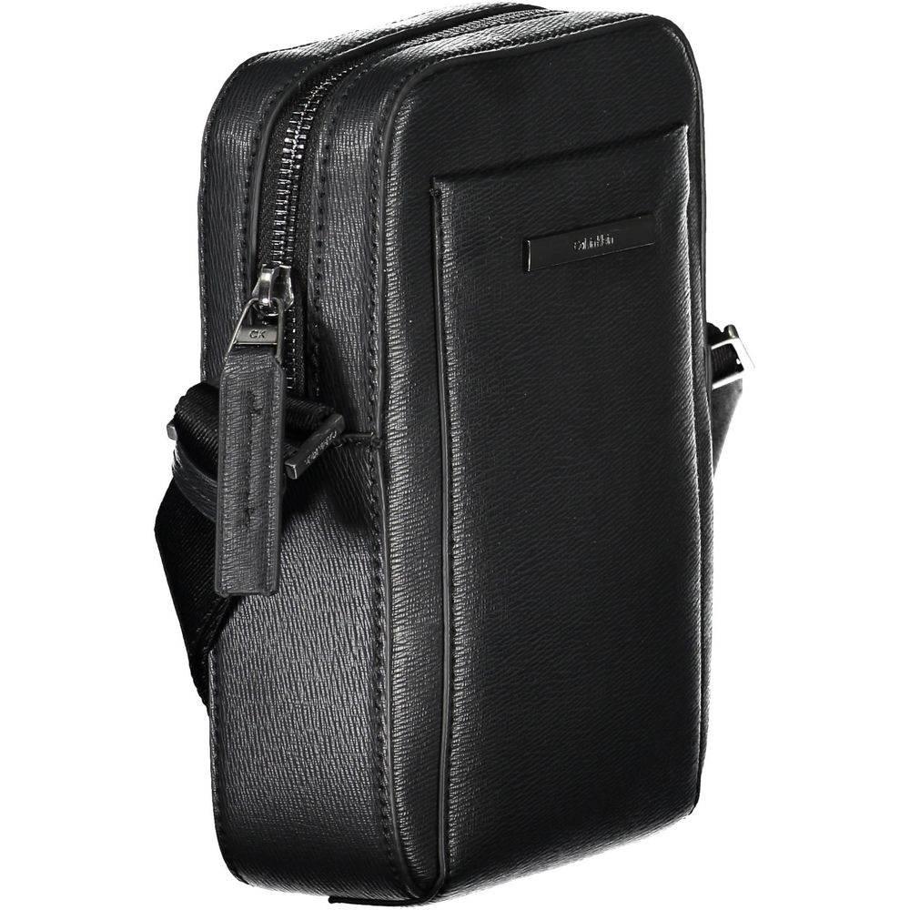Calvin Klein Elegant Black Shoulder Bag with Sleek Detailing - Hilstor