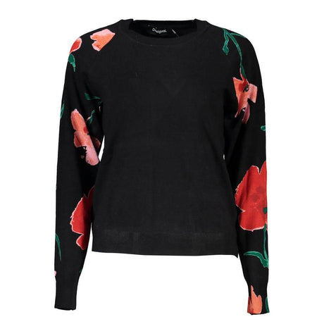 Desigual Chic Contrast Crew Neck Sweater - Hilstor