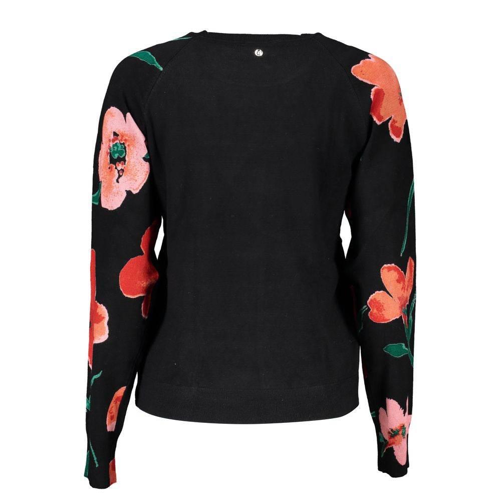 Desigual Chic Contrast Crew Neck Sweater - Hilstor