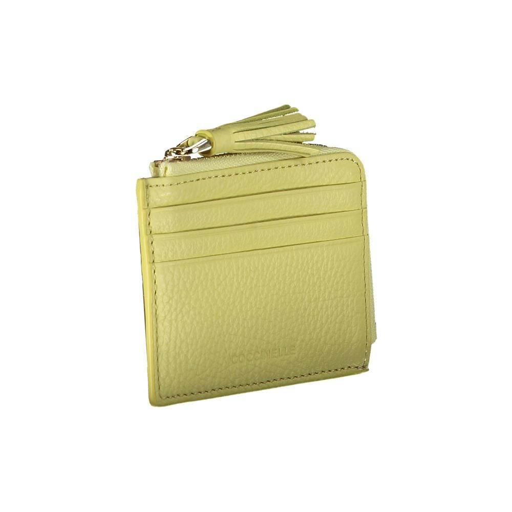 Coccinelle Yellow Leather Wallet - Hilstor