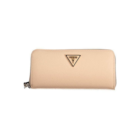 Guess Jeans Pink Polyethylene Wallet - Hilstor