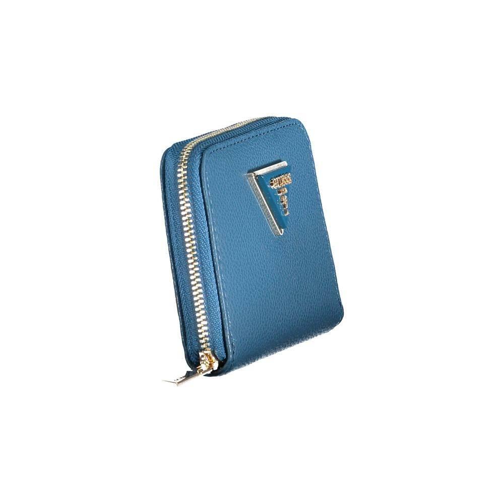Guess Jeans Blue Polyethylene Wallet - Hilstor