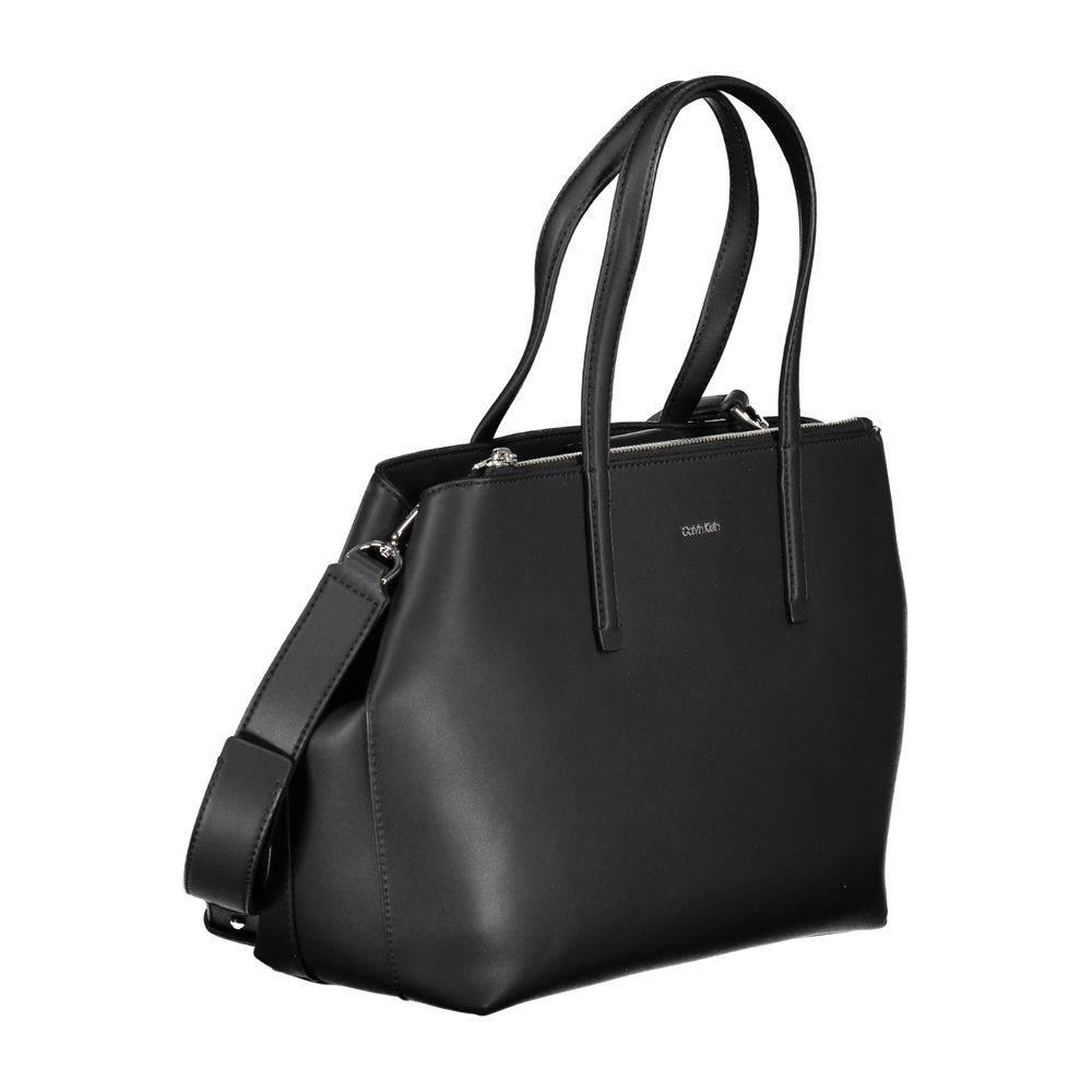 Calvin Klein Black Polyester Handbag - Hilstor
